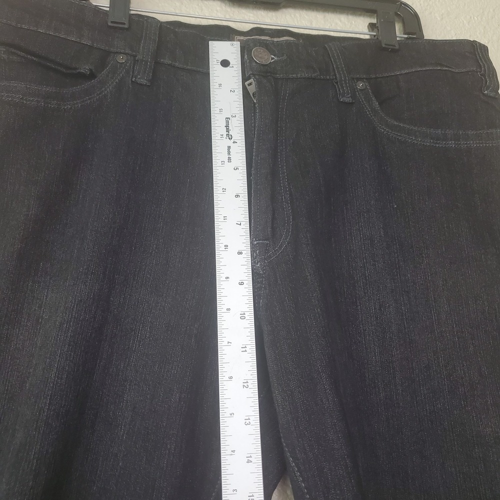 34 Heritage - Size 38/30 Relaxed Straight Black Jeans - Picture 4 of 13